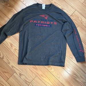 Majestic Grey Patriots T-shirt